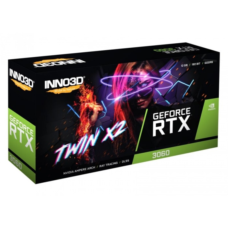 Inno3d Відеокарта GeForce RTX 3060 12GB GDDR6 Twin X2