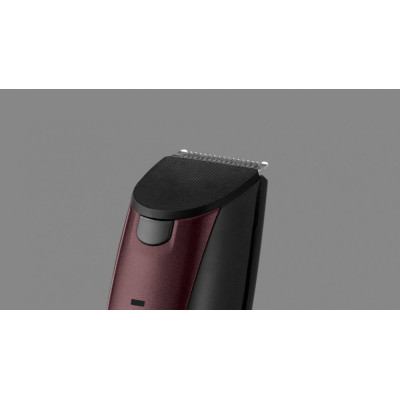 Remington Тример Beard Kit, для бороди, вусів і голови, акум., титан.напив., бордовий