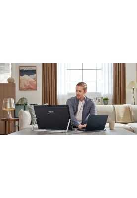 ASUS Монітор портативний 23.8" ZenScreen MB249C HDMI, USB-C, MM, IPS, 75Hz, AdaptiveSync, Pivot, C-Clamp Arm