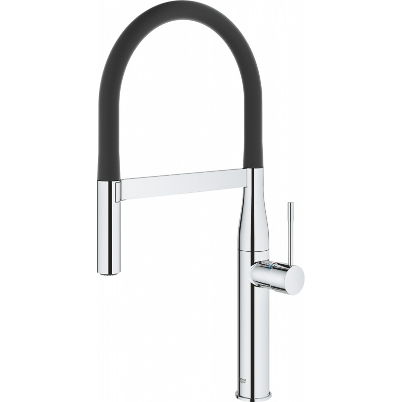 Grohe Змішувач для кухні Essence, довж.виливу - 240мм, поворотний, гнучкий, 1 важіль, хром