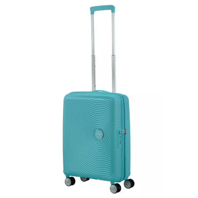 American Tourister Валіза American Tourister, Soundbox, поліпропілен, мала, 55см, 35.5/41л, TSA, 4 колеса, EXP, бірюзовий