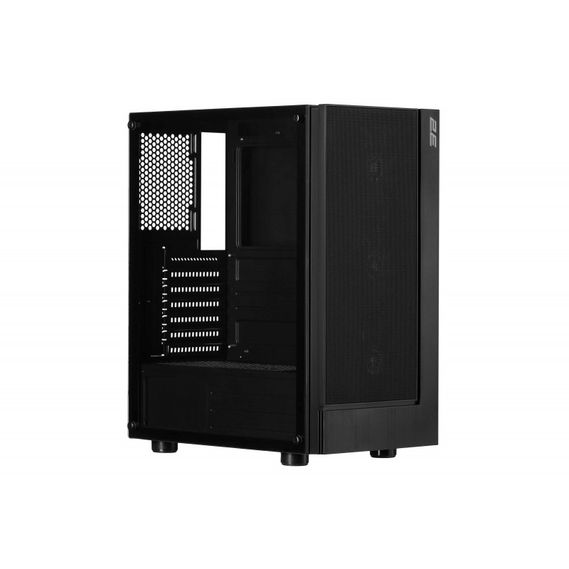 2E Gaming Корпус Virtus G3301 без БЖ 1xUSB3.0, 2xUSB2.0, 3x120мм ARGB, VGA 325мм, LCS ready, HUB, TG Side Panel, ATX, чорний