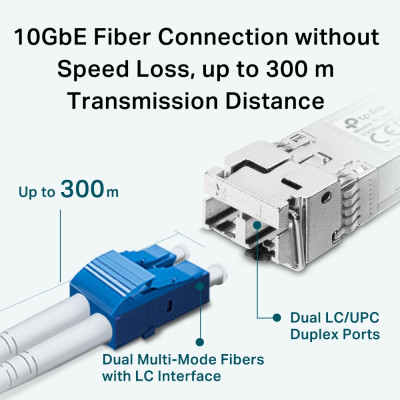 TP-Link Модуль TL-SM5110-SR 10G SFP+ MM 300m LC