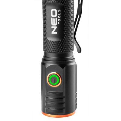 Neo Tools Ліхтар ручний акумуляторний, 2200мА•год, 2000лм, 20Вт, 5 функцій освітлення, алюмінієвий, магнітна основа, IPX6 Neo Tools Ліхтар ручний акумуляторний, 2200мА•год, 2000лм, 20Вт, 5 функцій освітлення, алюмінієвий, магнітна основа, IPX6