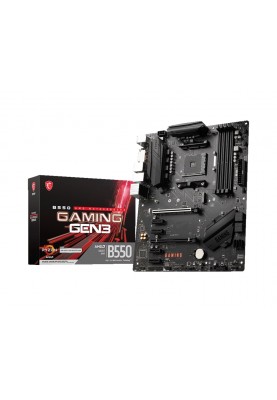 MSI Материнська плата B550 GAMING GEN3 sAM4 B550 4xDDR4 HDMI DVI-D ATX