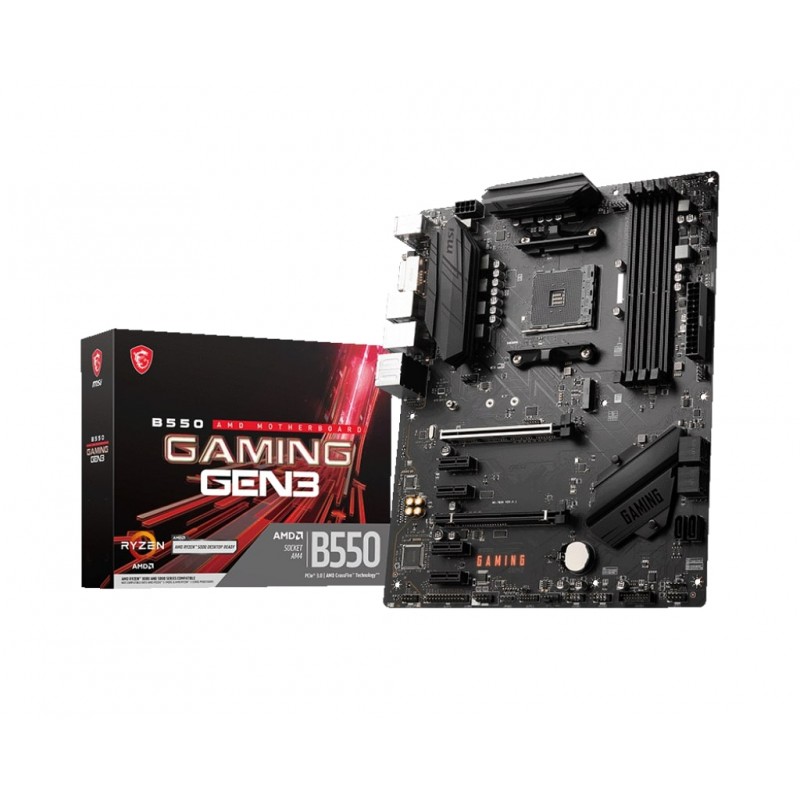 MSI Материнcька плата B550 GAMING GEN3 sAM4 B550 4xDDR4 HDMI DVI-D ATX