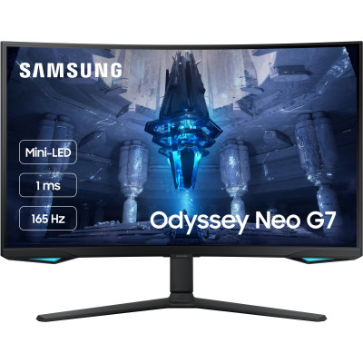 Samsung Монітор 32" Odyssey Neo G7 S32BG752 2xHDMI, DP, USB, BT, VA, 3840x2160, 165Hz, 1ms, CURVED