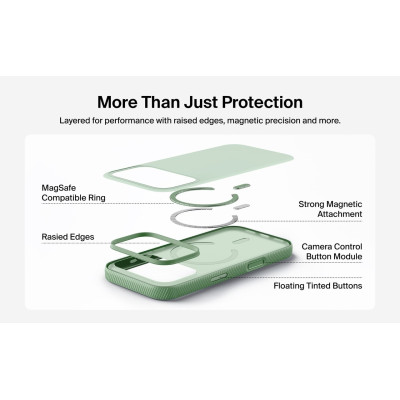 Belkin Чохол Belkin для iPhone 17 Pro Max, Magnetic Protective Grip, Sage