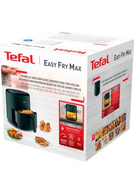 Tefal Мультипіч Easy Fry Max, 1500Вт, чаша-5л, сенсорне керув., 10 програм, пластик, темно-зелений