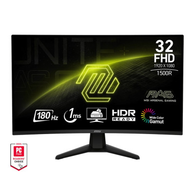 MSI Монітор 31.5" MAG 32C6 2xHDMI, DP, Audio, VA, 180Hz, 1ms, sRGB 101%, CURVED, AdaptiveSync