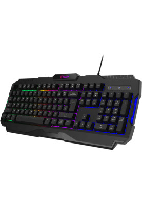 MSI Клавіатура мембранна MSI FORGE GK100 104key, USB-A, EN/UKR/RU, ColorLED, чорний