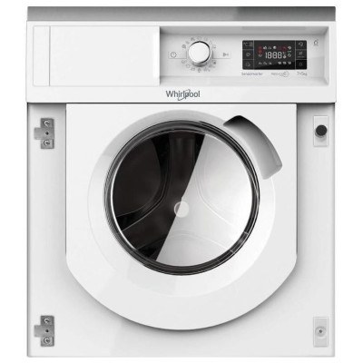 Whirlpool Прально-сушильна машина вбудована фронтальна, 7(5)кг, 1400, A+++, 60см, дисплей, пара, інвертор, білий