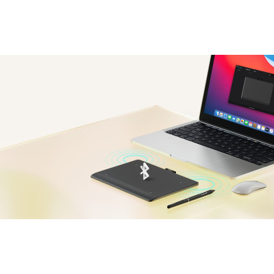 Huion Графічний планшет 6.3"x3,9" Inspiroy Frego S, BT, USB-C, чорний Huion Графічний планшет 6.3"x3,9" Inspiroy Frego S, BT, USB-C, чорний