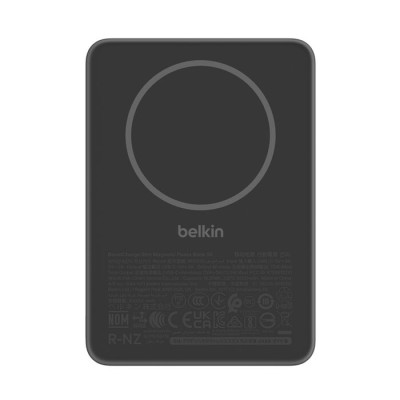 Belkin Акумулятор портативний літій-іонний Power Bank Belkin 5000мА·год, Slim Magnetic, чорний