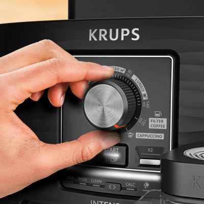 Krups Кавомашина Krups Intensity Milk 1.7л, зерно, автомат.капучинатор, авторецептів - 4, чорний Krups Кавомашина Krups Intensity Milk 1.7л, зерно, автомат.капучинатор, авторецептів - 4, чорний