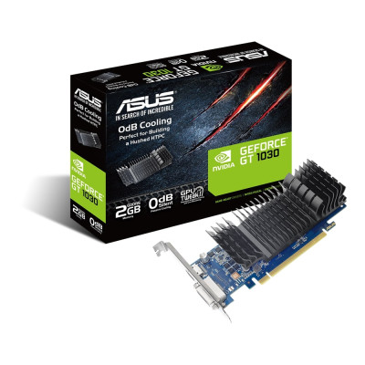 ASUS Відеокарта GeForce GT 1030 2GB GDDR5 low profile silent GT1030-SL-2G-BRK ASUS Відеокарта GeForce GT 1030 2GB GDDR5 low profile silent GT1030-SL-2G-BRK