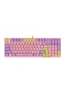 Akko Клавіатура механічна 3098S Patrick 98Key, CS Sponge, USB-A, Hot-swappable, EN/UKR, RGB, Рожевий