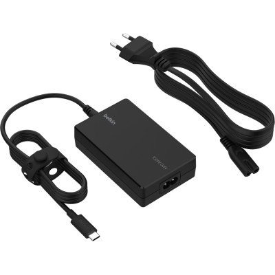 Belkin Зарядне пристрій мережевий 100Вт USB-С GAN PD PPS, кабель USB-C 2м, чорний OEM