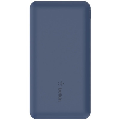 Belkin Портативний зарядний пристрій 10000mAh, 15W Dual USB-A, USB-C, blue