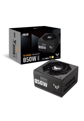 ASUS Блок живлення TUF GAMING (850W), >90%, 80+ Gold, 135mm, 1xMB 24pin(20+4), 2xCPU 8pin(4+4), 4xMolex, 5xSATA, 3xPCIe 8pin(6+2), TUF-GAMING-850G