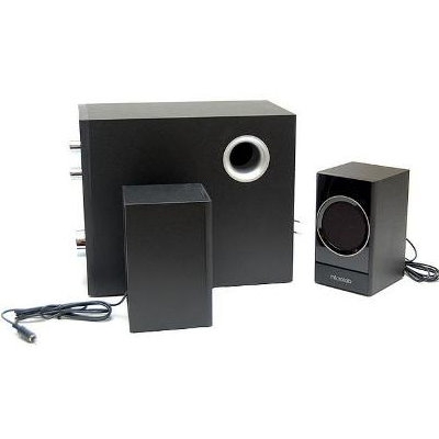 Microlab Акустична система M-223 2.1, 17W, mini-jack, чорний