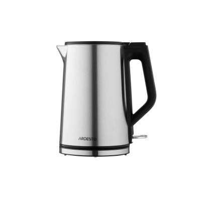 ARDESTO Електрочайник Steel Collection 1.5л, подвійні стінки, сріблястий ARDESTO Електрочайник Steel Collection 1.5л, подвійні стінки, сріблястий