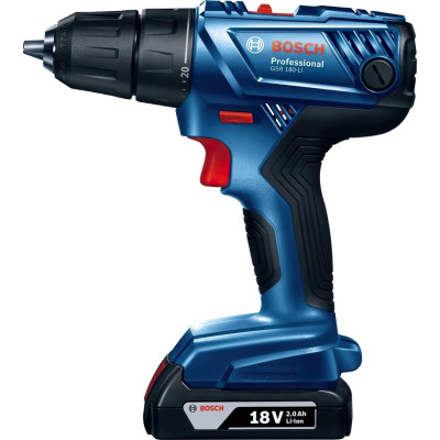 Bosch Шурупокрут-дриль акумуляторний GSR 180-LI, 18В 2х2Аг, 54Нм, 450/1700об/хв, 1.6кг