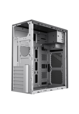2E Корпус TeamX TMX07 з БЖ 2E ATX400W 2xUSB2.0 1x80мм VGA 310мм, ATX чорний
