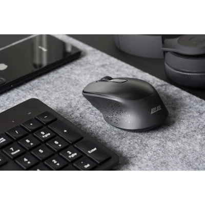 2E Комплект клавіатура та миша MK420 WL, EN/UK/RU, чорний