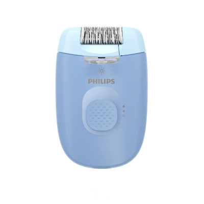 Philips Епілятор Series 2000 дисковий, від мережі, сух., насадок-2, з підсвіткою, блакитний