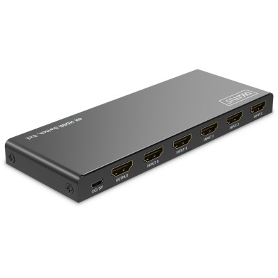 Digitus Відеокомутатор DIGITUS UHD HDMI (INx5 - OUTx1), 4K Digitus Відеокомутатор DIGITUS UHD HDMI (INx5 - OUTx1), 4K
