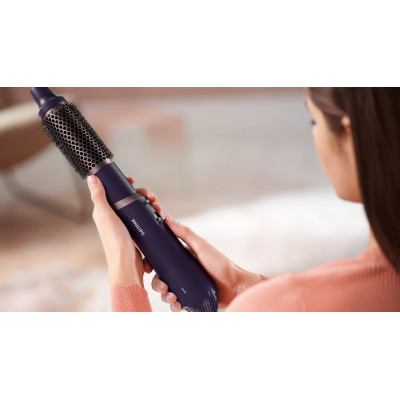 Philips Фен-щітка Philips 3000 Series, 800Вт, 3 режими, іонізація, 4 насадки, фіолетовий