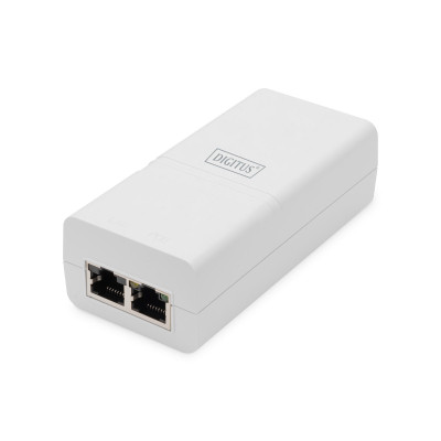Digitus PoE-Інжектор PoE+ 802.3at, 10/100/1000 Mbps, Output max. 48V, 30W, білий
