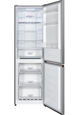 Gorenje Холодильник з нижн. мороз., 185х60х60см, 2 дв., Х- 207л, М- 93л, A+, NoFrost Plus, Fresh zone, дисплей, сірий