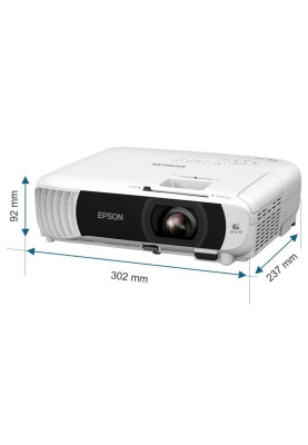Epson Проектор EB-W55 WXGA, 4000 lm, 1.3-1.56, WiFi