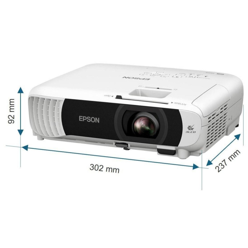 Epson Проєктор EB-W55 WXGA, 4000 lm, 1.3-1.56, WiFi