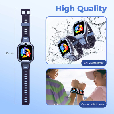Mibro Дитячий годинник-телефон Z5, 1.69", 240x280, GPS, 2MP dual, 900мА·год, 2АТM, синій