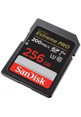 SanDisk Карта пам'яті SD 256GB C10 UHS-I U3 R200/W140MB/s Extreme Pro V30