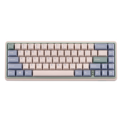 Varmilo Клавіатура механічна Minilo VXT67 Eucalyptus 67Key, Kailh Prestige Light , BT/WL/USB-A, Hot-Swap, EN, RGB, Рожевий