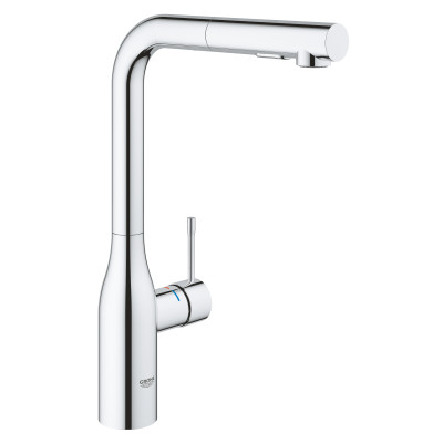 Grohe Змішувач для кухні Accent, довж.виливу - 204мм, поворотний/витяжний, 1важіль, хром