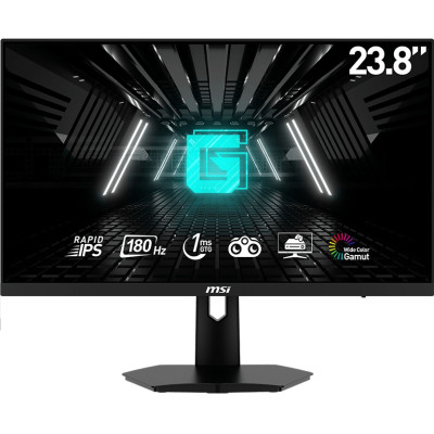 MSI Монітор 23.8" G244F-E2 2xHDMI, DP, Audio, IPS, 180Hz, 1ms, sRGB 112%, AdaptiveSync