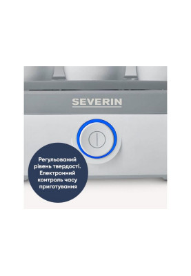 Beurer Яйцеварка Severin 420Вт, електр. керування, на 6 яєць, звуків., сигнал, пластик, білий