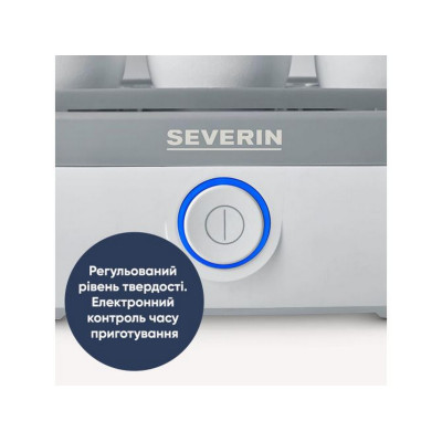 Beurer Яйцеварка Severin 420Вт, електр. керування, на 6 яєць, звуків., сигнал, пластик, білий