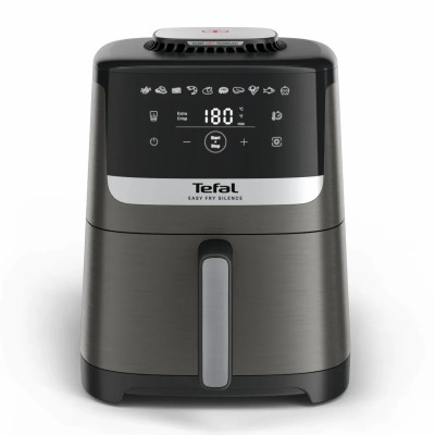 Tefal Мультипіч Easy Fry Silence, 1670Вт, чаша-5л, сенсорне управління, 10 програм, пластик, темно сірий-чорний