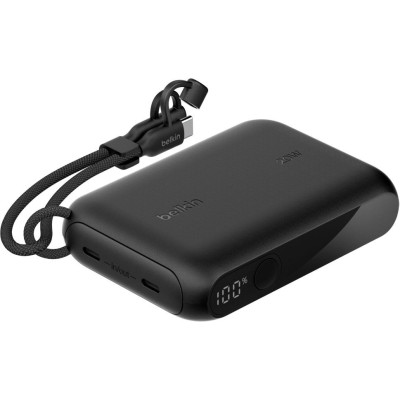 Belkin Акумулятор портативний літій-іонний Power Bank 10000мА·рік, 20Вт, з дисплеєм, чорний
