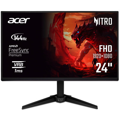 Acer Монітор Acer 23.8" QG241YP6bmipx HDMI, DP, MM, IPS, 144Hz, 1ms, FreeSync