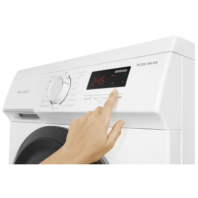 Philco Пральна машина фронтальна, 6кг, 1000, D, 40см, дисплей, білий
