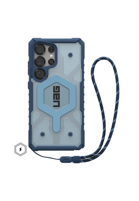 UAG Чохол+ремінець для Samsung Galaxy S25 Ultra, Pathfinder Clear with Magnet Bundle, Blues Lanyard