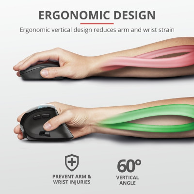 Trust Миша Voxx Rechargeable Ergonomic, WL, чорний Trust Миша Voxx Rechargeable Ergonomic, WL, чорний
