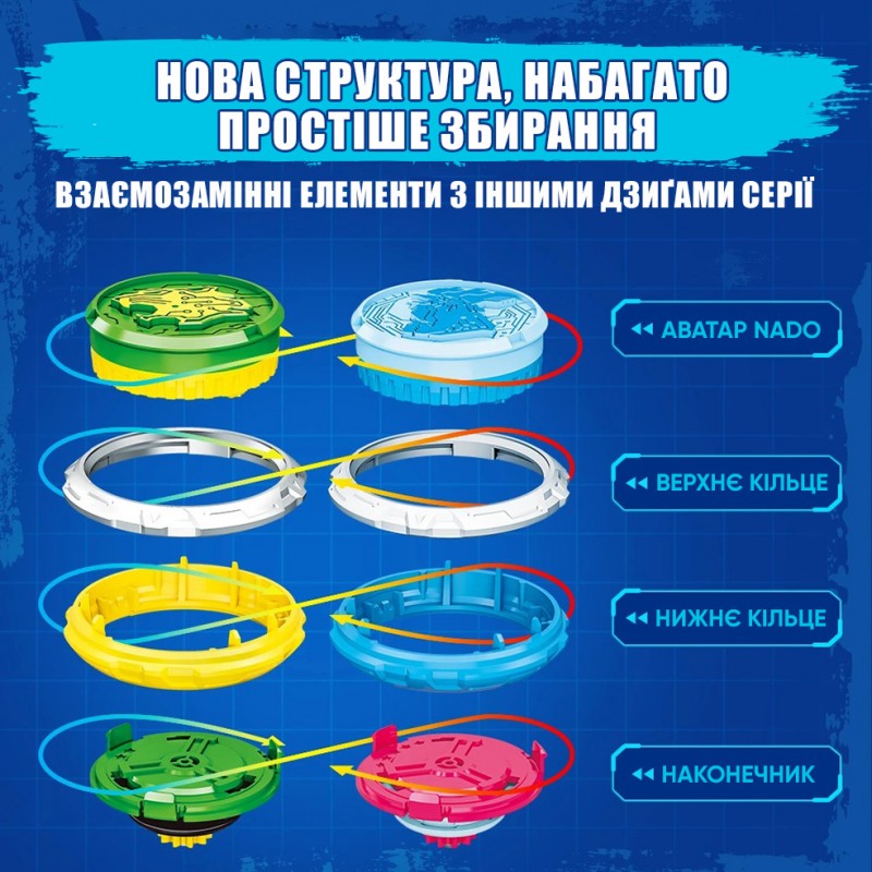 Infinity Nado Дзиґа VI серія Starter Pack Lighting Leopard Сліпучий Леопард